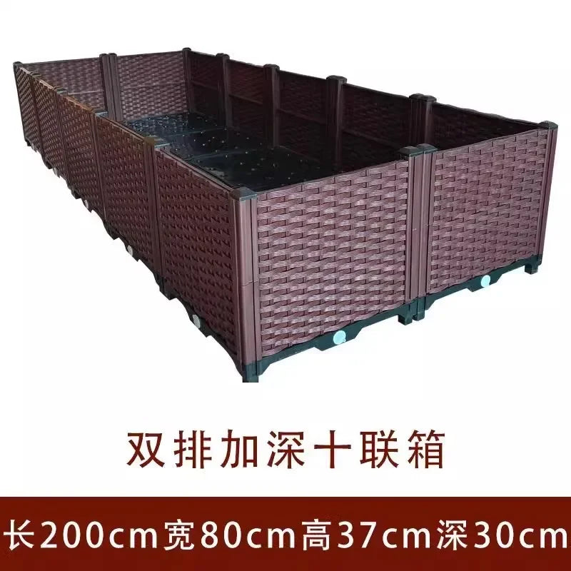 Hign-concerned Plastic Balcony Flower Pot For Outdoor Use
