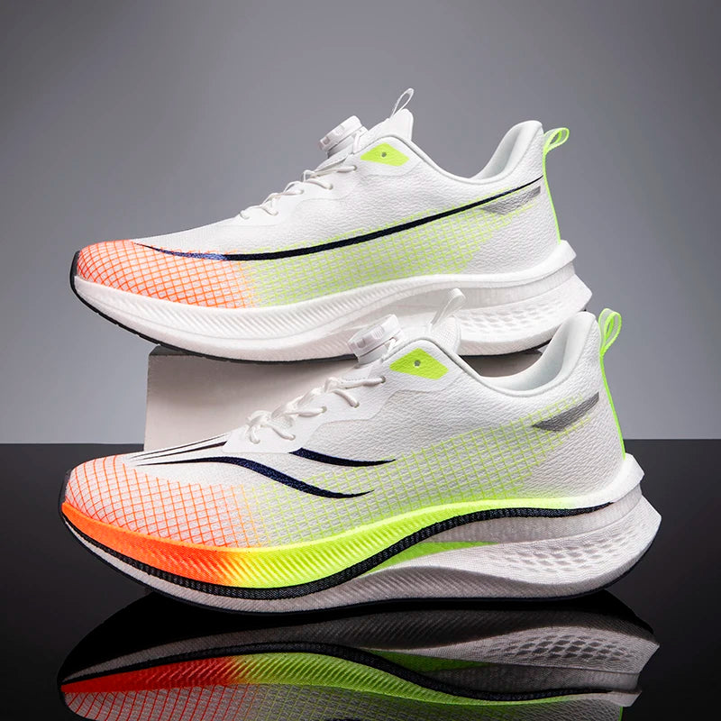 Mens Running Shoes Breathable Mesh Lightweight Summer Marathon Training Sneakers