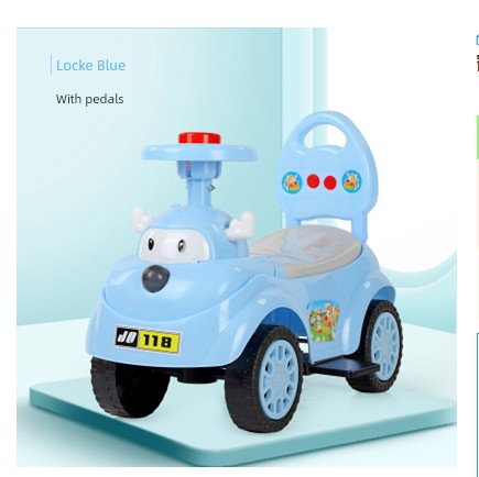 2025 New Arrival Baby Swing Car Sliding Luge Anti-Rollover Baby Walker Car Children's Car Can Sit on Four Wheels