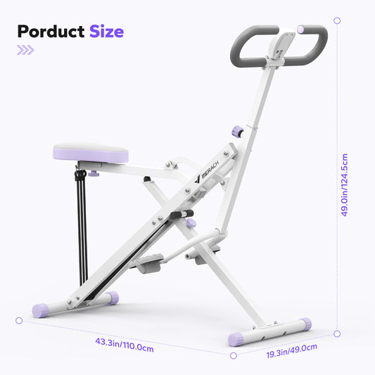 MERACH 2in1 Squat And Rowing Machine Foldable Home Gym