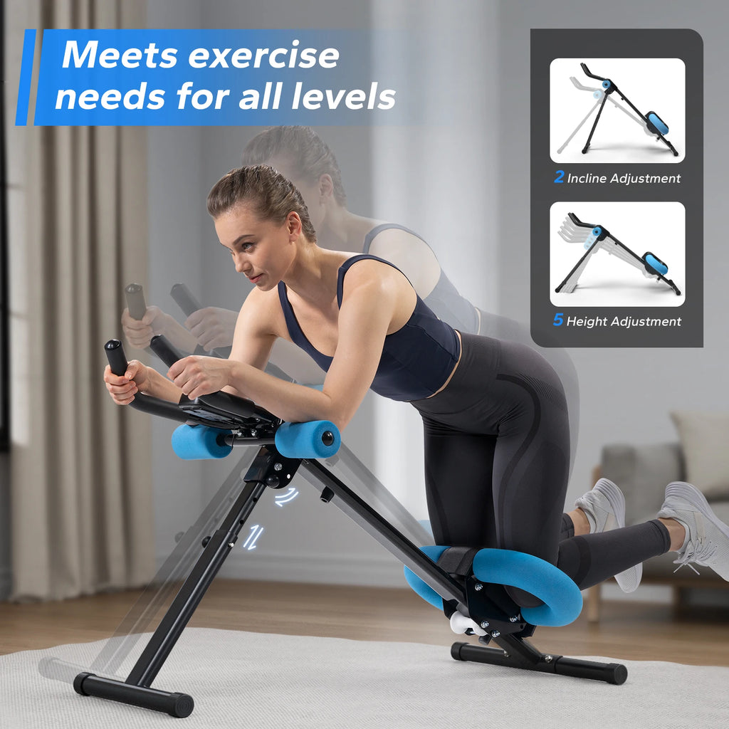 MERACH Ab Machine Adjustable Trainer Foldable for Core and Abs