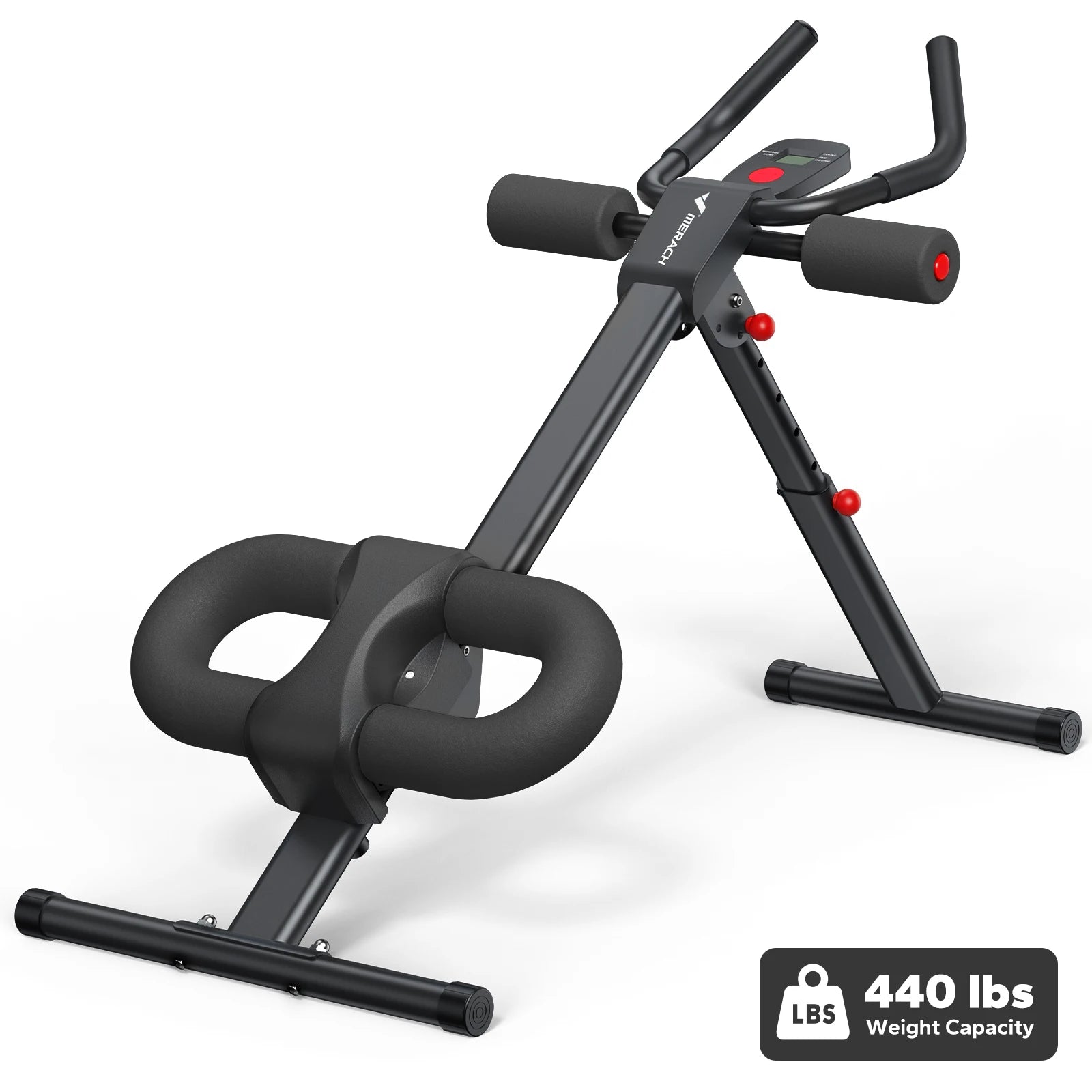MERACH Ab Machine Adjustable Trainer Foldable for Core and Abs