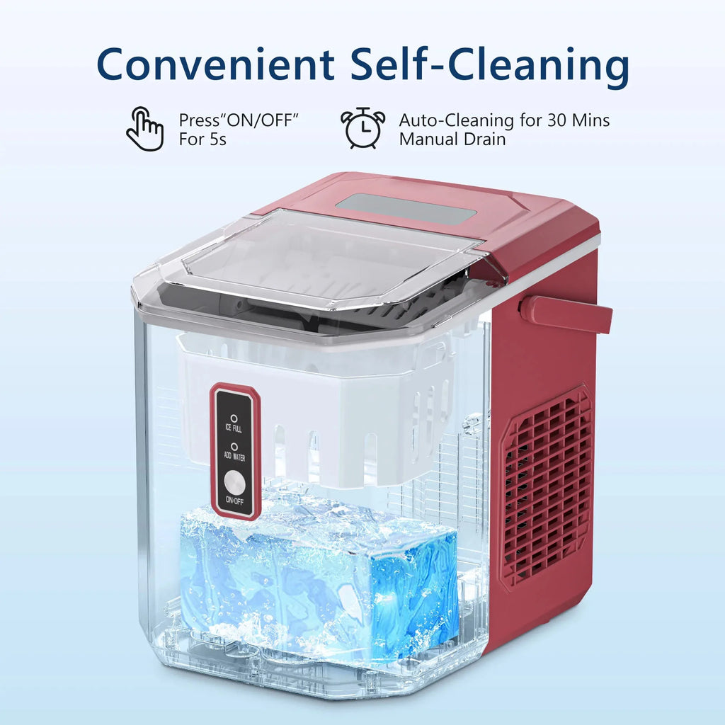 EUHOMY Ice Maker Countertop SIMZLIFE Portable Self Cleaning