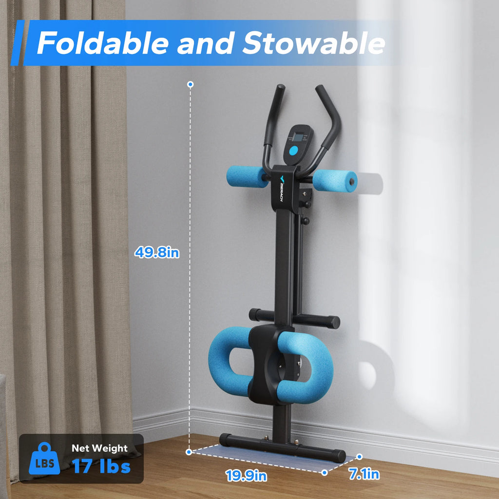 MERACH Ab Machine Adjustable Trainer Foldable for Core and Abs