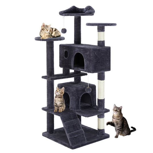 JHK Cat Tree Tower For Indoor Cats With Sisal Scratching
