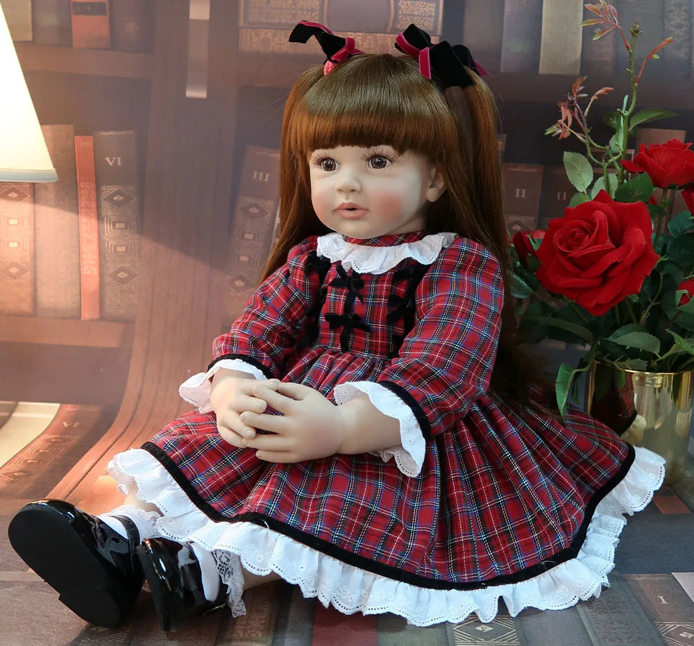 Reborn Silicone Vinyl Baby Doll Lifelike Princess Toddler