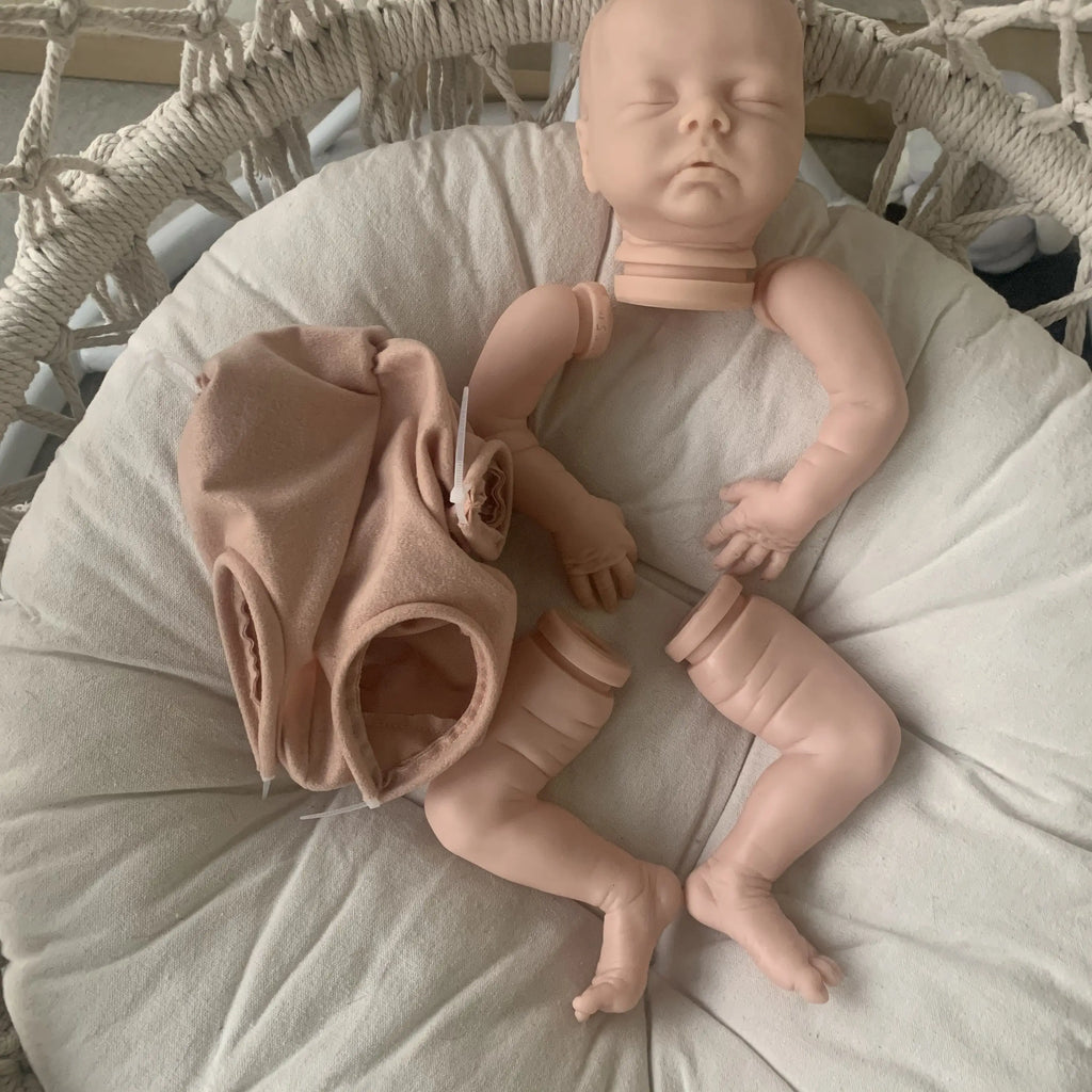 NPK Delilah Reborn Doll Kit Soft Cloth Body Diy Toy
