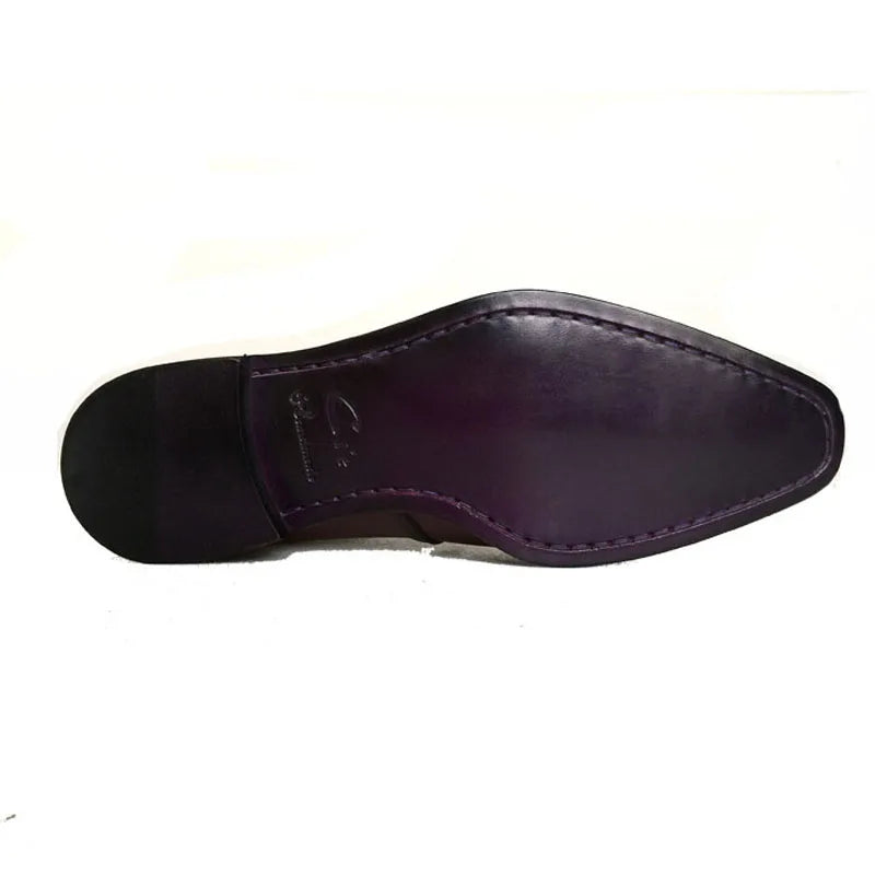 cie Square Plain Toe Custom Bespoke Handmade 100%Pure Genuine Calf Leather Casual Lacing Men's Dress Business Leather Shoe OX421