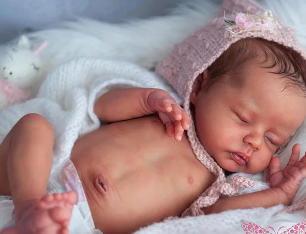NPK Delilah Reborn Doll Kit Soft Cloth Body Diy Toy