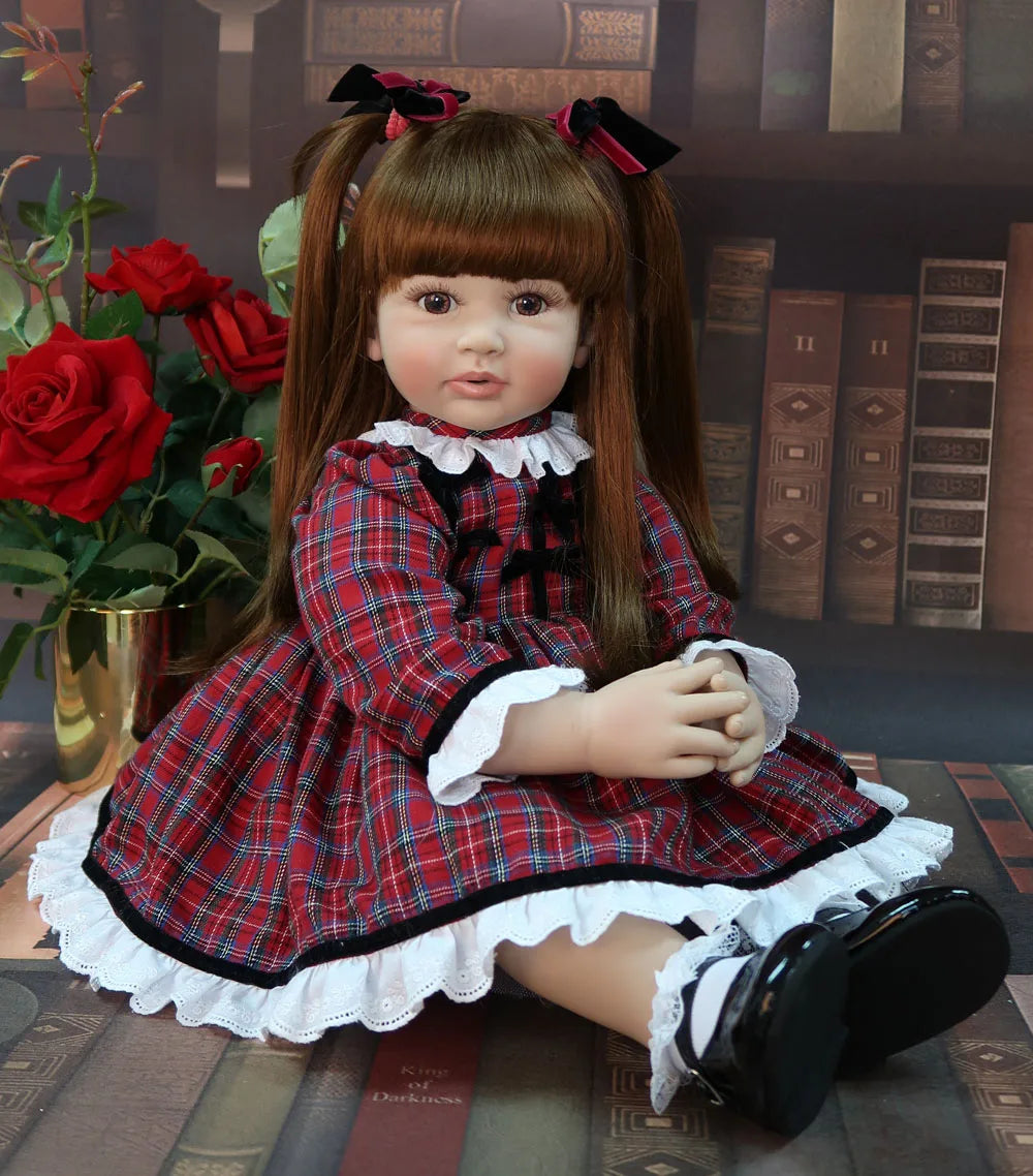 Reborn Silicone Vinyl Baby Doll Lifelike Princess Toddler