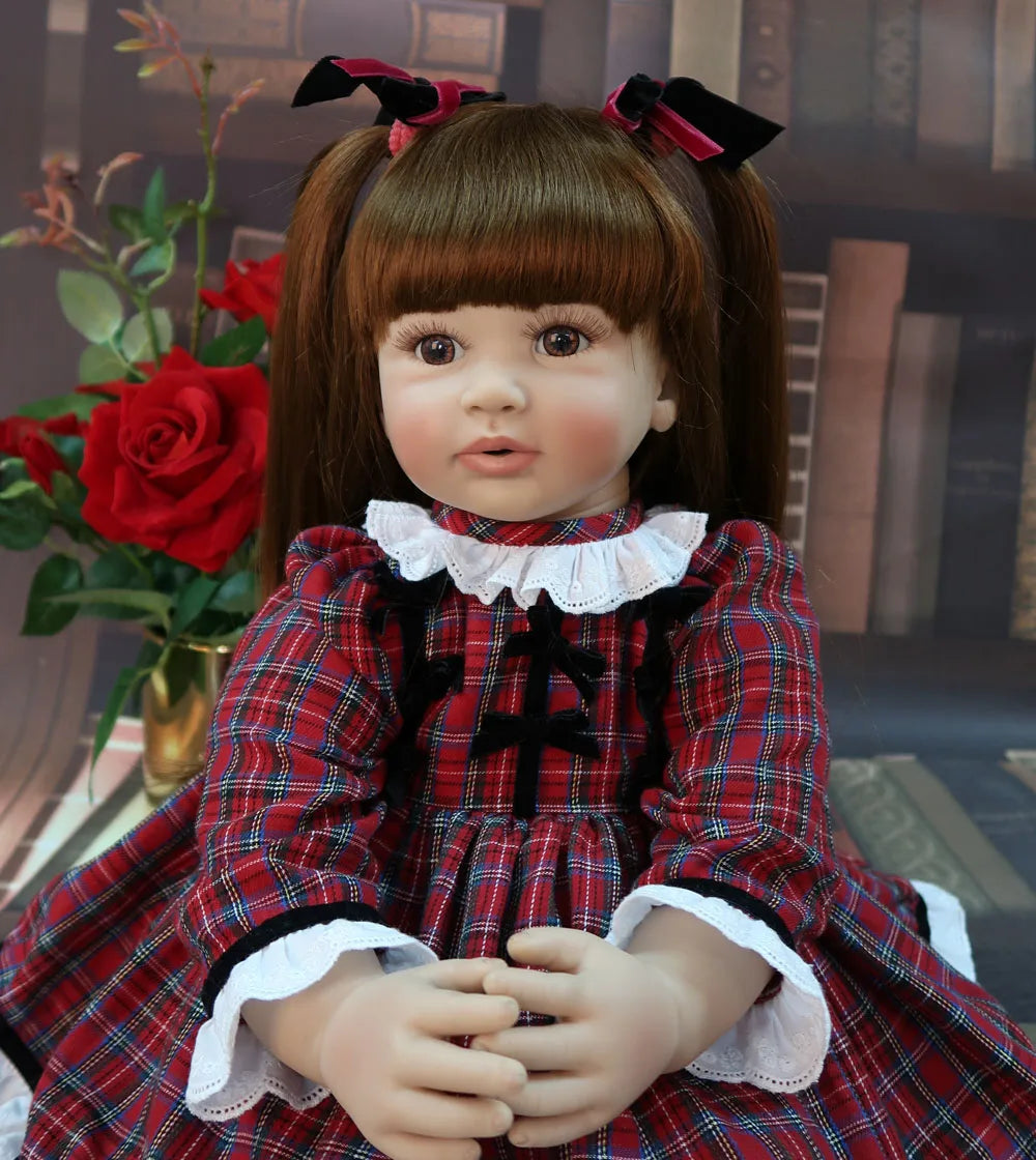 Reborn Silicone Vinyl Baby Doll Lifelike Princess Toddler