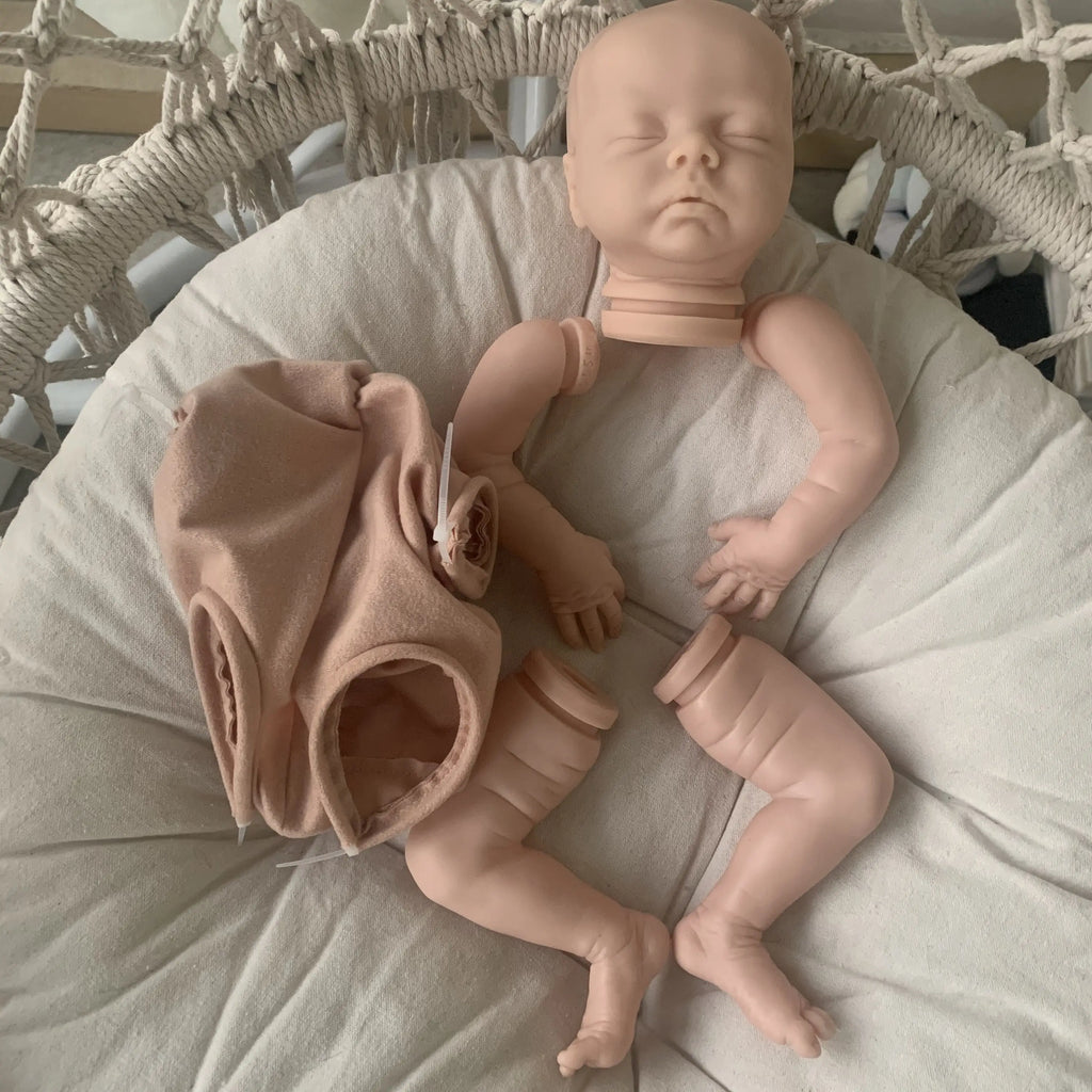 NPK Delilah Reborn Doll Kit Soft Cloth Body Diy Toy
