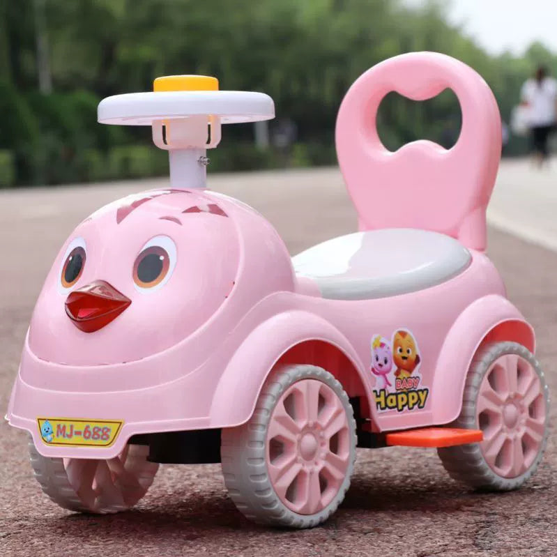 2025 New Arrival Baby Swing Car Sliding Luge Anti-Rollover Baby Walker Car Children's Car Can Sit on Four Wheels