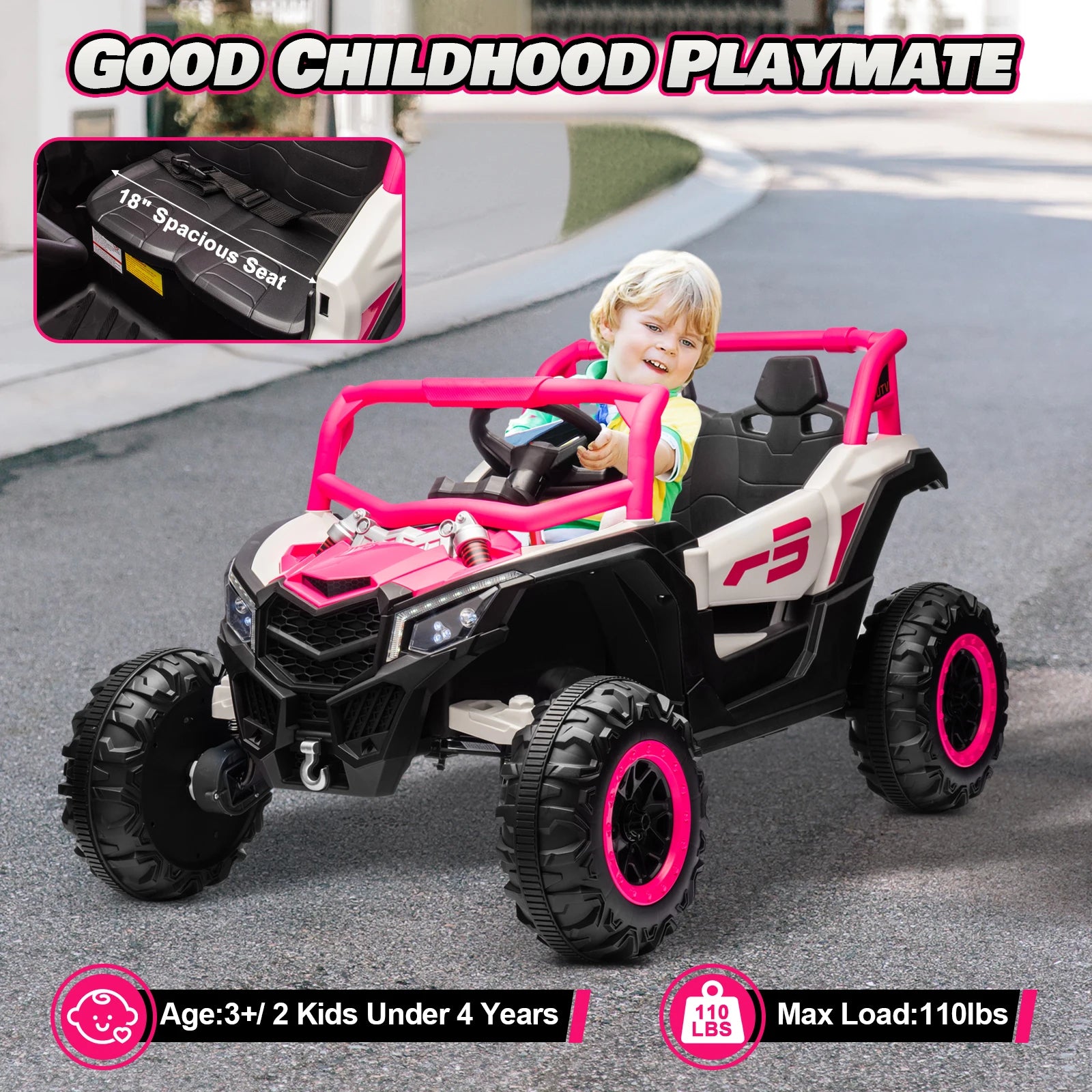 JOYRACER 24V Ride On Car for Kids With Remote Control