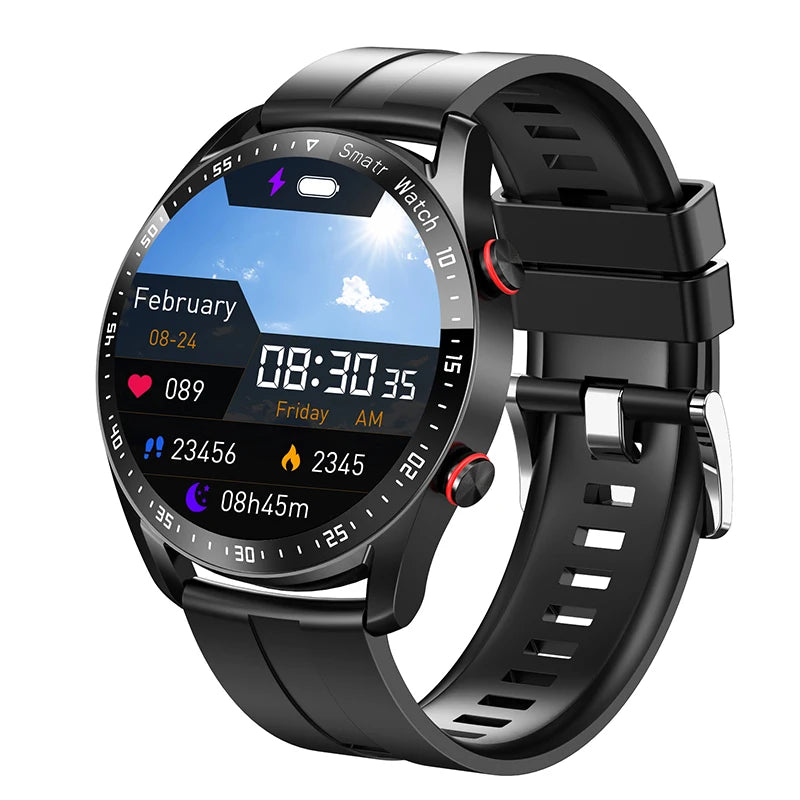 ECG PPG Bluetooth Smart Watch for Men Health Monitor