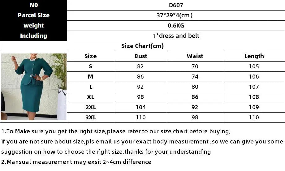 AOMEICN Elegant Bodycon Church Dress With Belt Office Wear