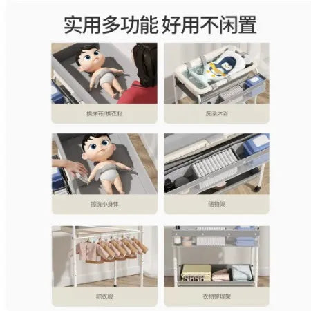Baby Bath Table Diaper Changing Stand for Newborn Care
