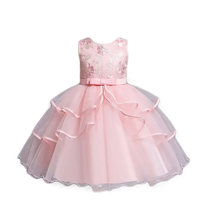 ELVESNEST Flower Girl Lace Sleeveless Party Dress For Special Occasions