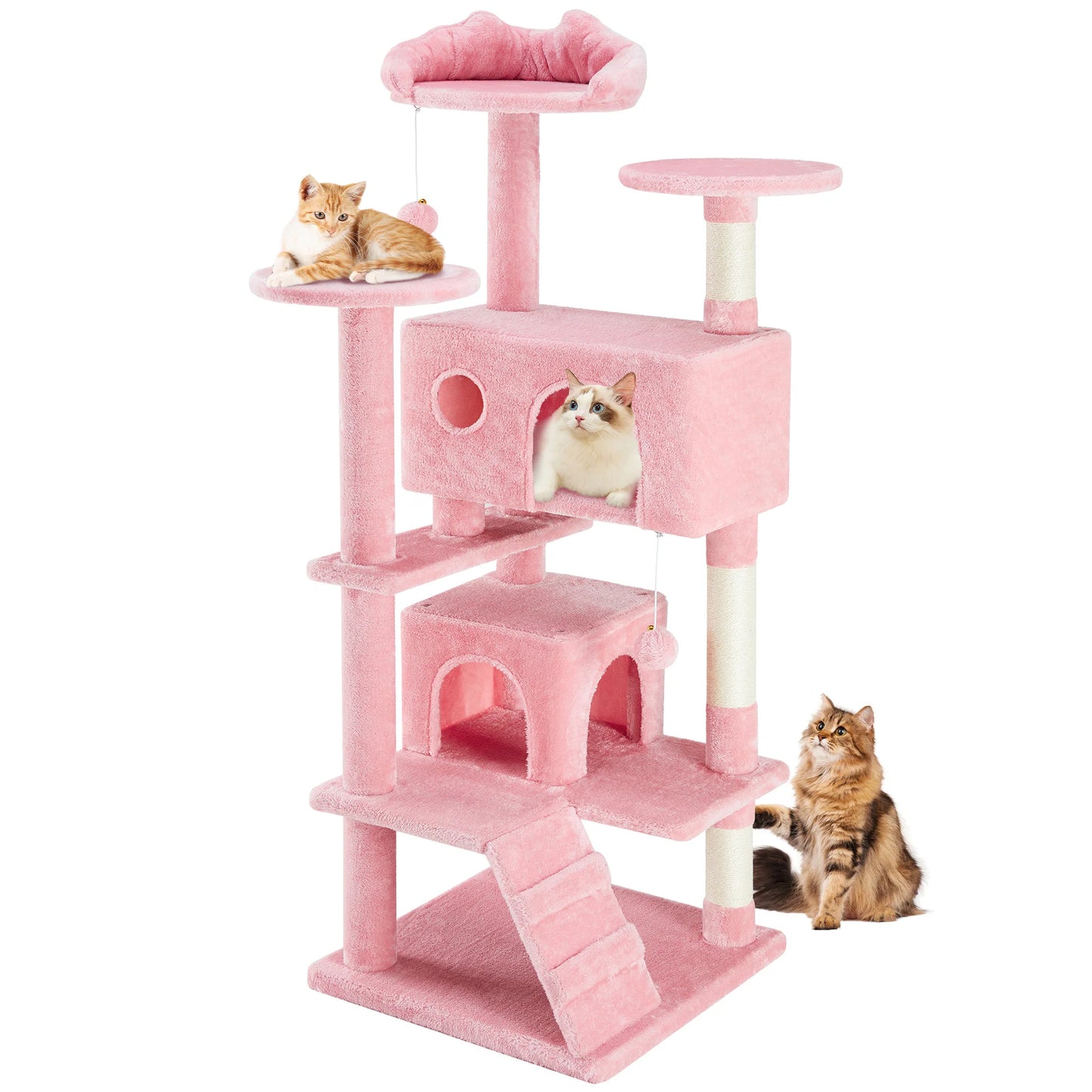 JHK Cat Tree Tower For Indoor Cats With Sisal Scratching