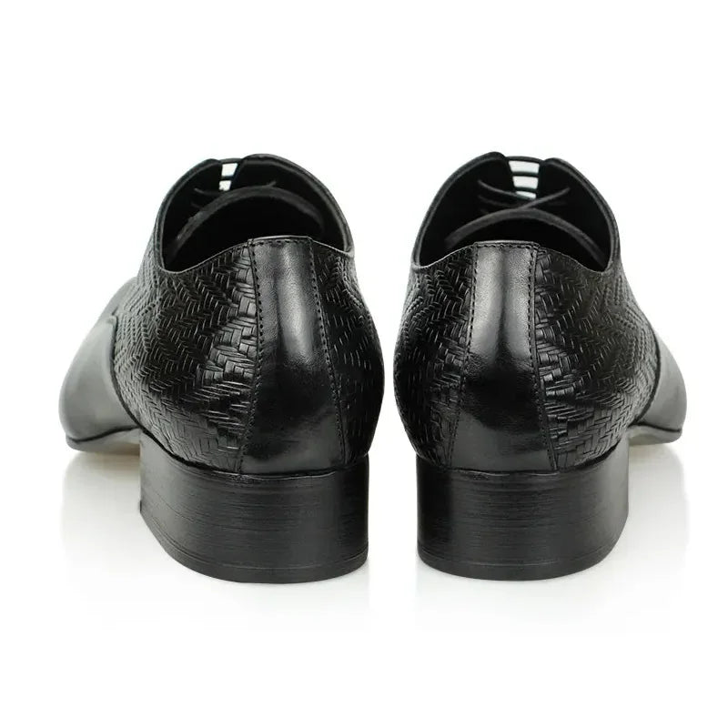 Wedding Shoes Top Layer Cow Leather Handcrafted Elegant Formal Office Business Non Slip Wear Comfortable Fashion Dress Man Shoes