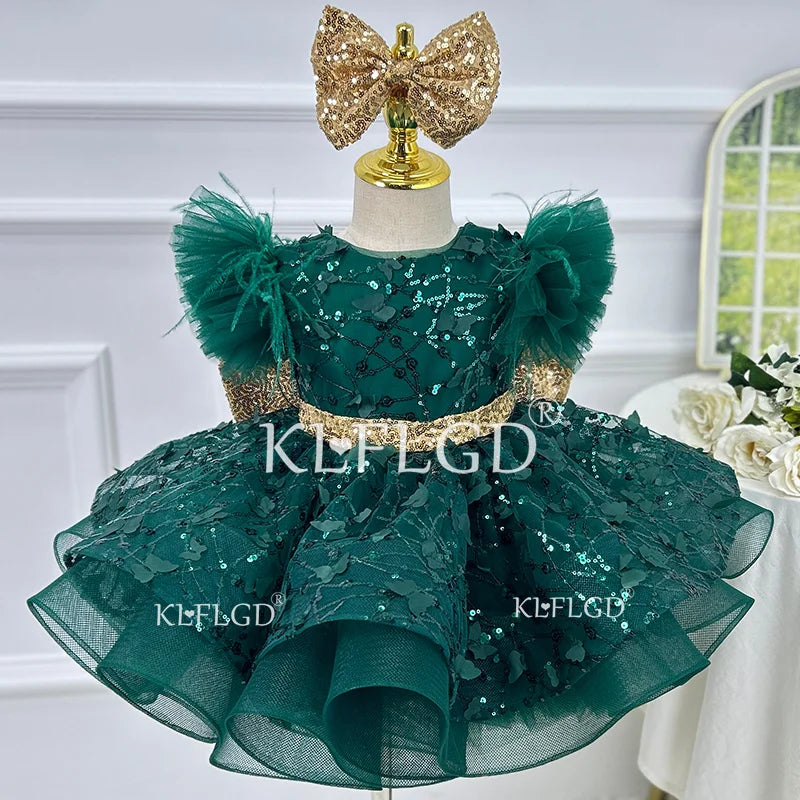 KLFLG Luxury Flower Girl Dress For Weddings And Parties