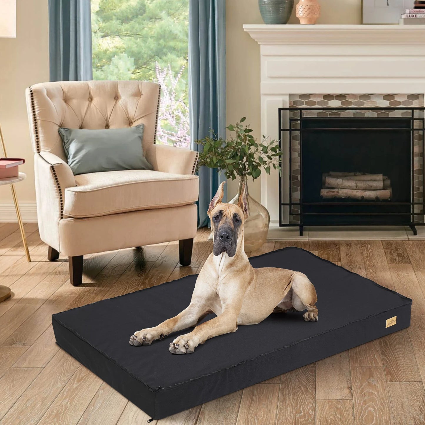 Washable Dog Beds for Large Dogs Comfortable Orthopedic Dog Bed Sponge Foam Pet Bedding