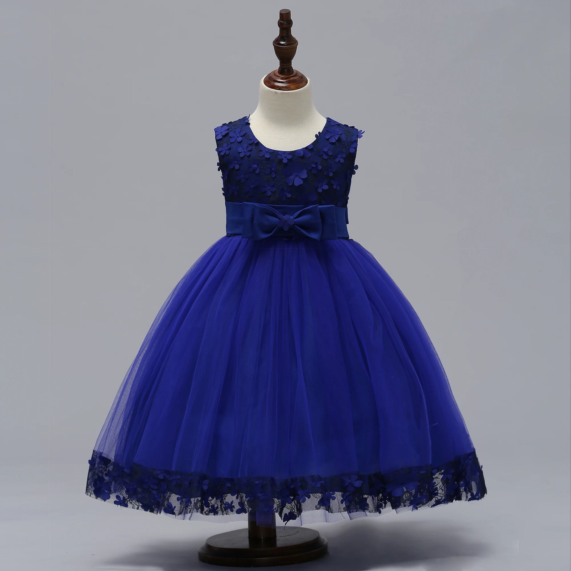 PLBBFZ Elegant Flower Girls Tulle Party Dress