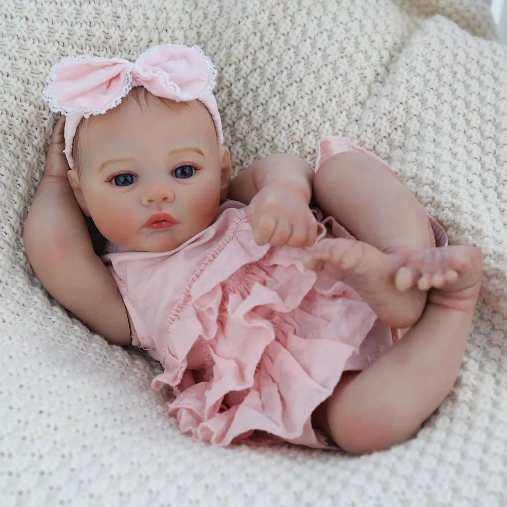 Lifelike Silicone Vinyl Reborn Doll Realistic Newborn Toy