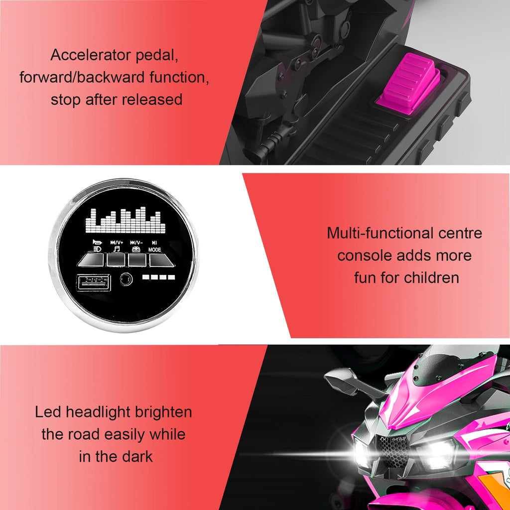 Hign-concerned Electric Ride On Motorcycle For Kids 12V Battery