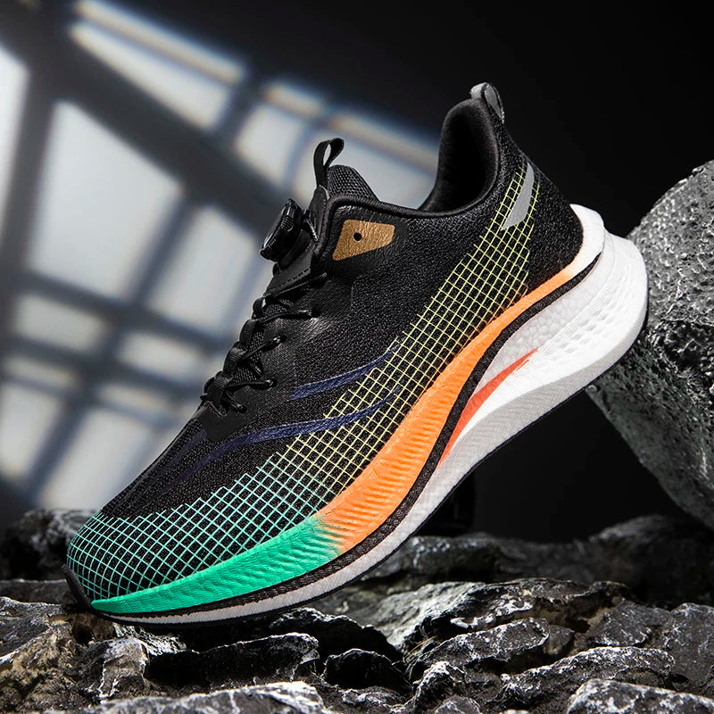 Mens Running Shoes Breathable Mesh Lightweight Summer Marathon Training Sneakers