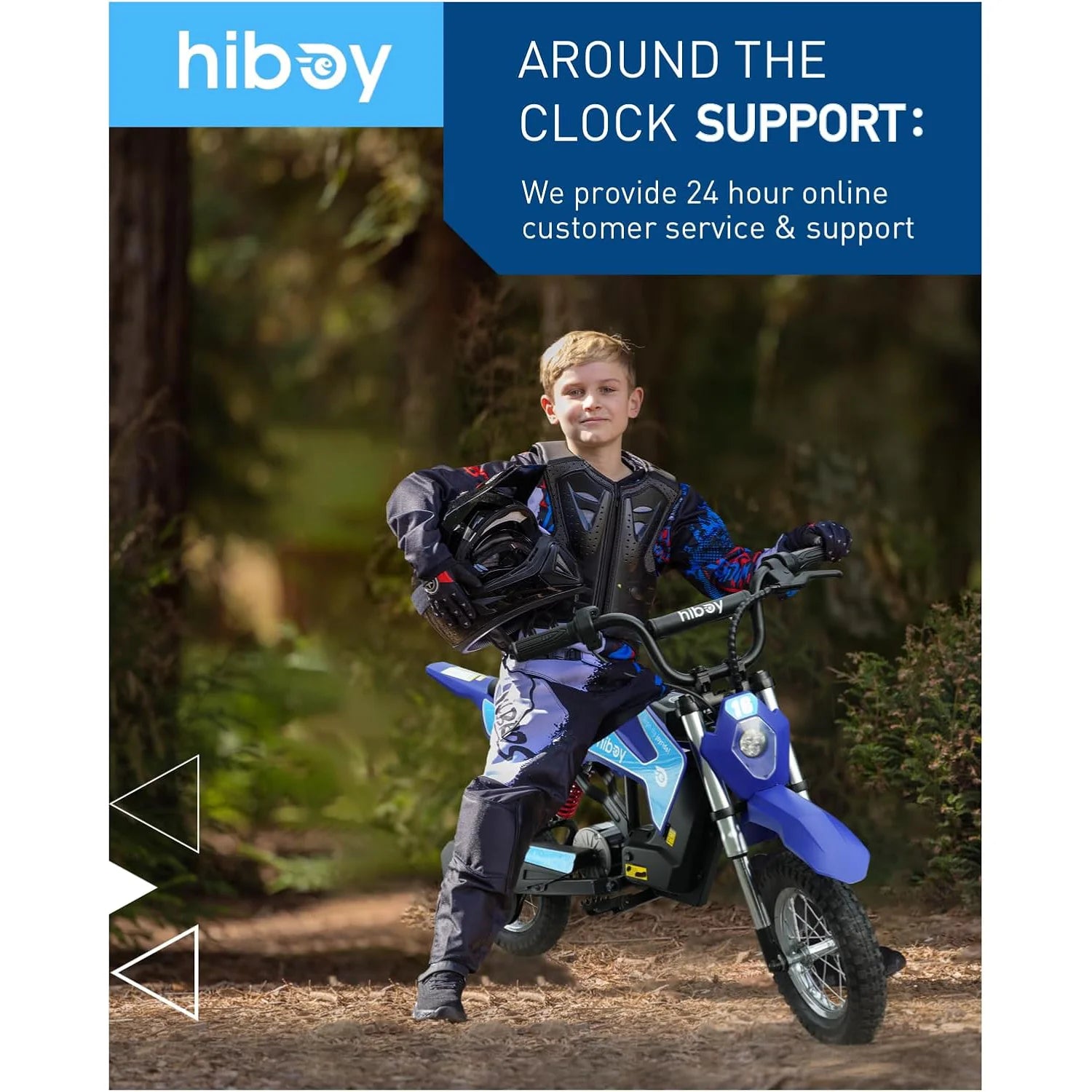 HIBOY Electric Kids Dirt Bike 36V 300W 3 Speed