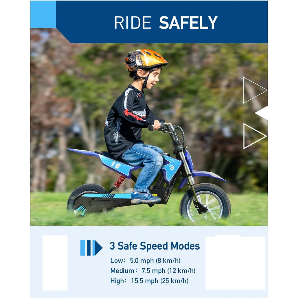 HIBOY Electric Kids Dirt Bike 36V 300W 3 Speed