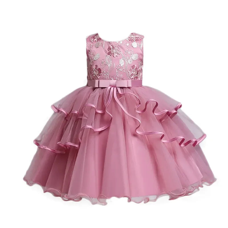 ELVESNEST Flower Girl Lace Sleeveless Party Dress For Special Occasions