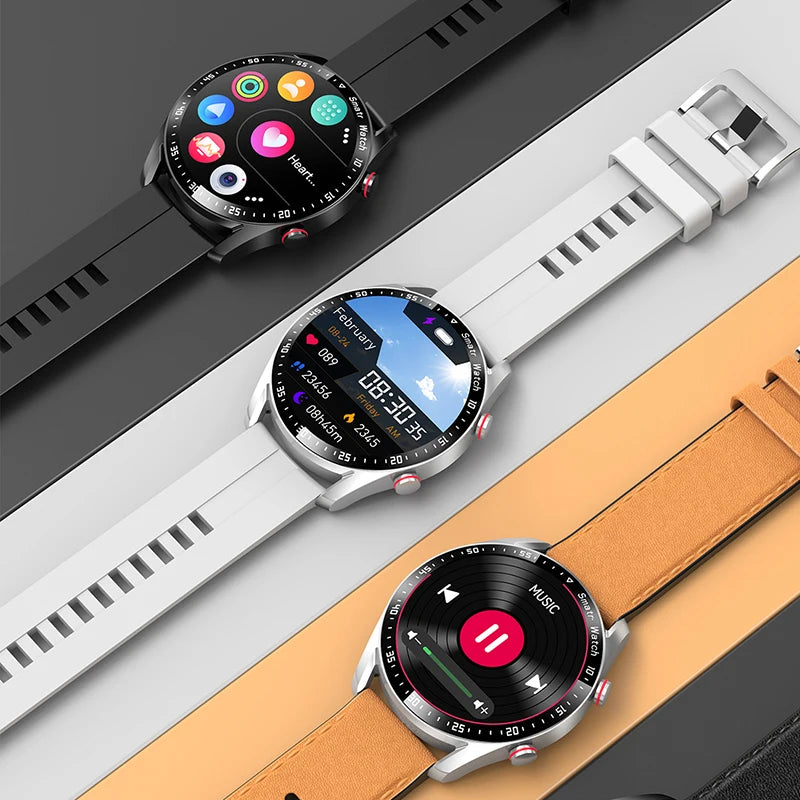 ECG PPG Bluetooth Smart Watch for Men Health Monitor