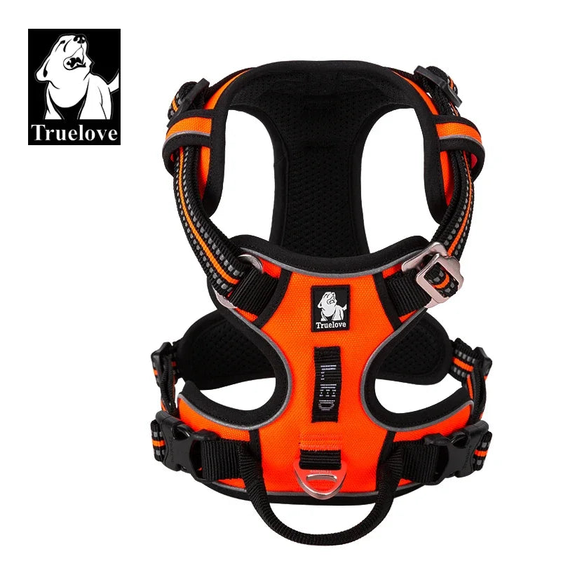 TrueLove Dog Harness Explosion-Proof Reflective Nylon Easy Adjust