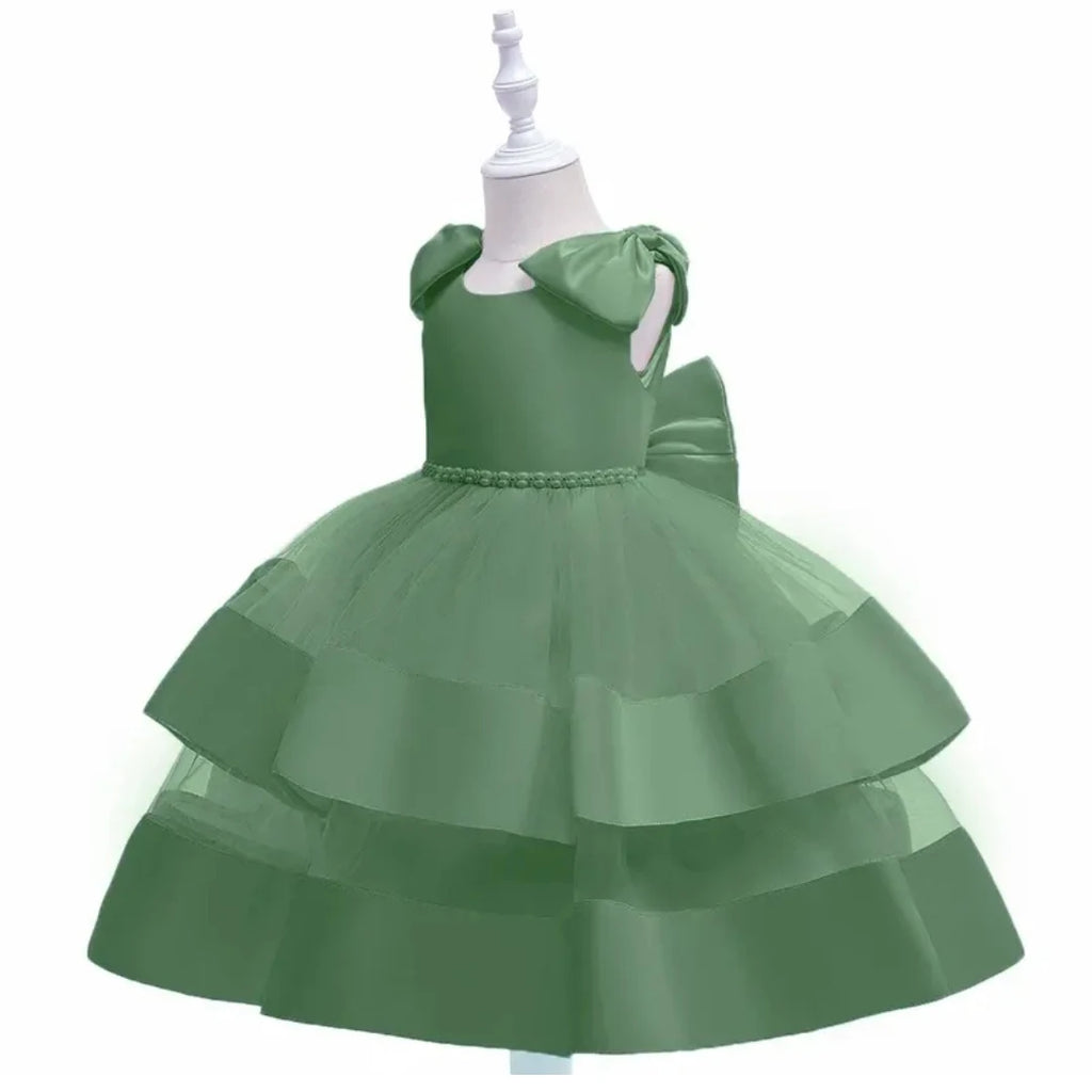 PLBBFZ Girls Bow Dress For Party Prom Wedding Occasions