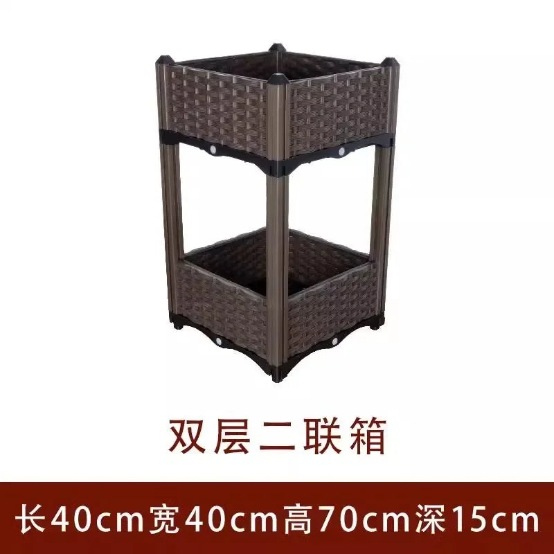 Hign-concerned Plastic Balcony Flower Pot For Outdoor Use