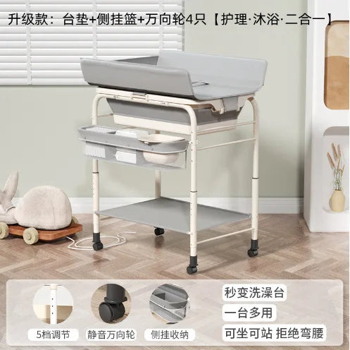 Baby Bath Table Diaper Changing Stand for Newborn Care