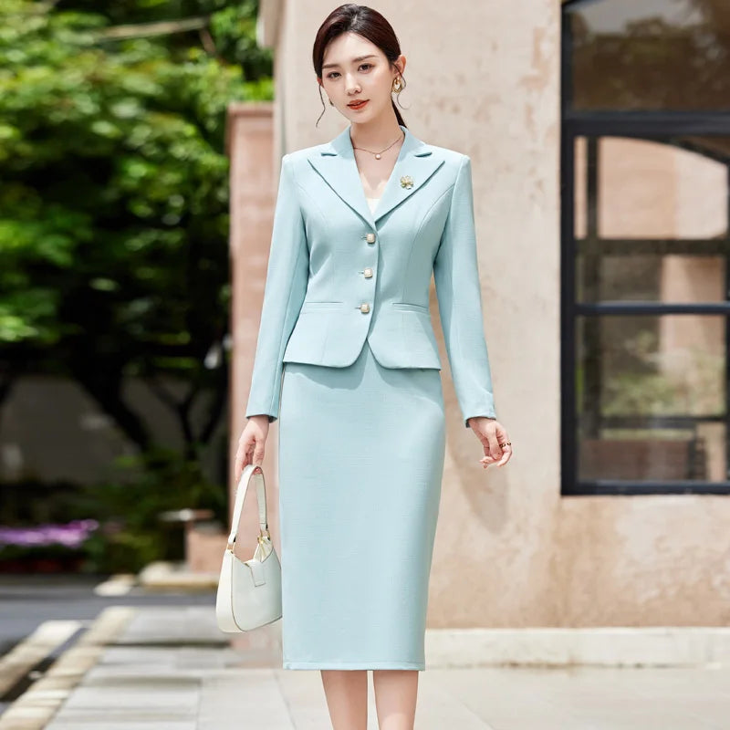 NAVIU Elegant And Fashion Office Skirt Set Slim Fit