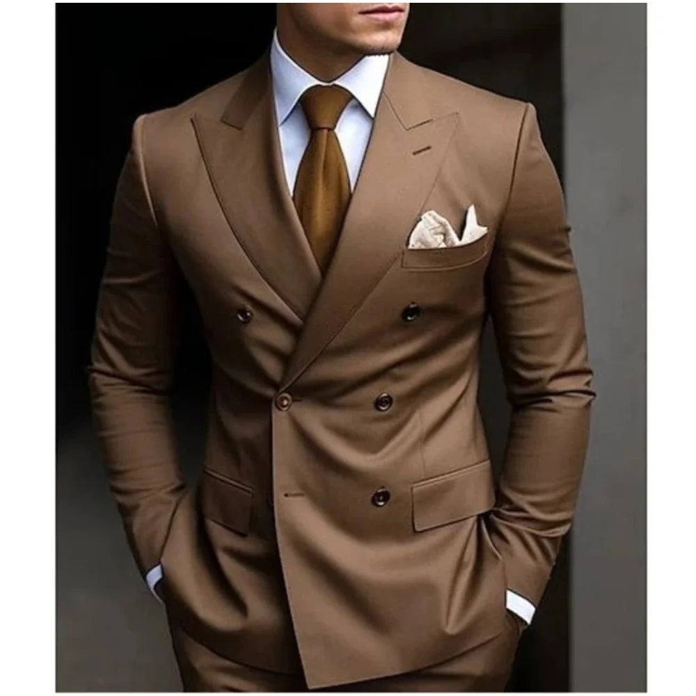 Men's Tuxedo Suit Formal Sparkling 2 Piece With Button