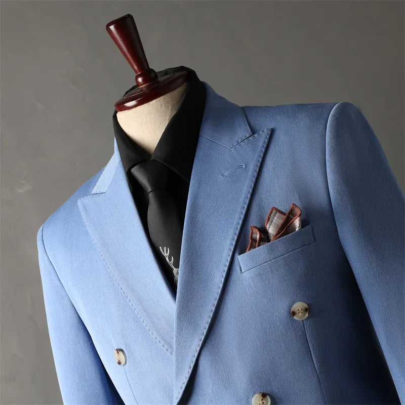 Xomoflag Classic Mens 2 Piece Suit Set Blazer Pants