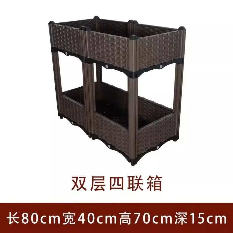 Hign-concerned Plastic Balcony Flower Pot For Outdoor Use