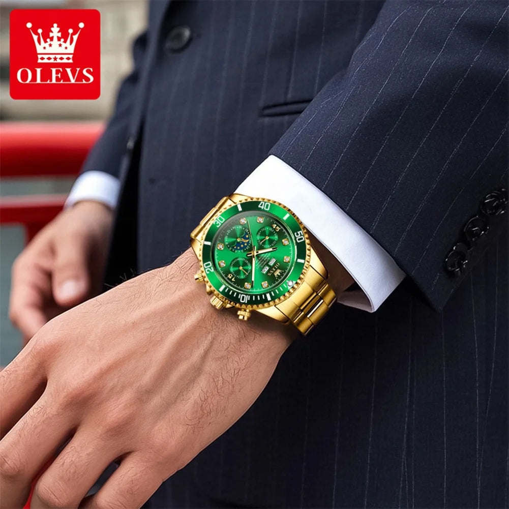 OLEVS 6729 Automatic Moon Phase Watch For Men