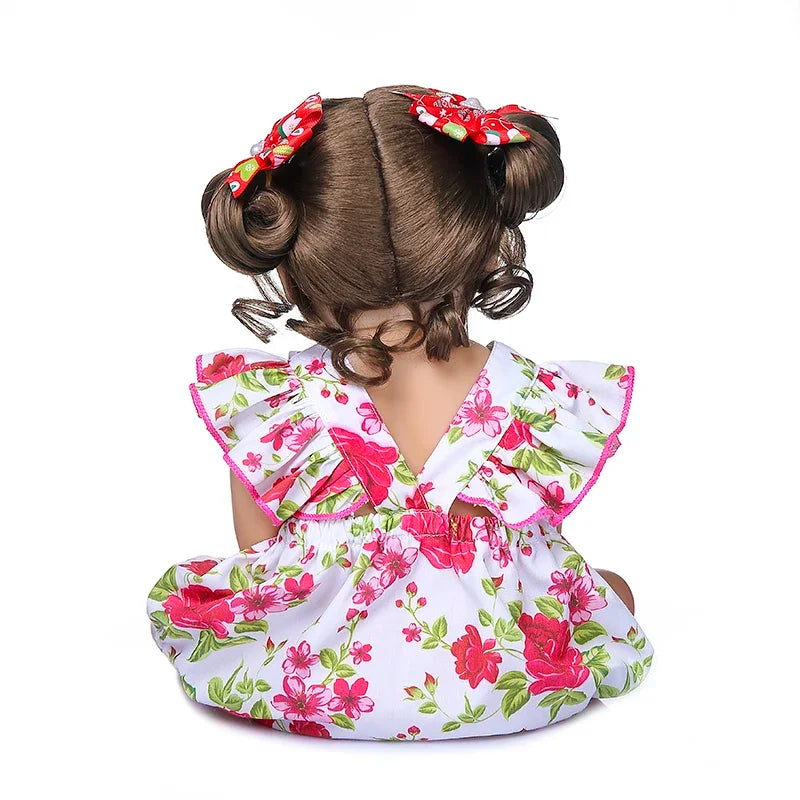 Shanghai Reborn Toddler Girl Doll Vinyl Lifelike Handmade Gift