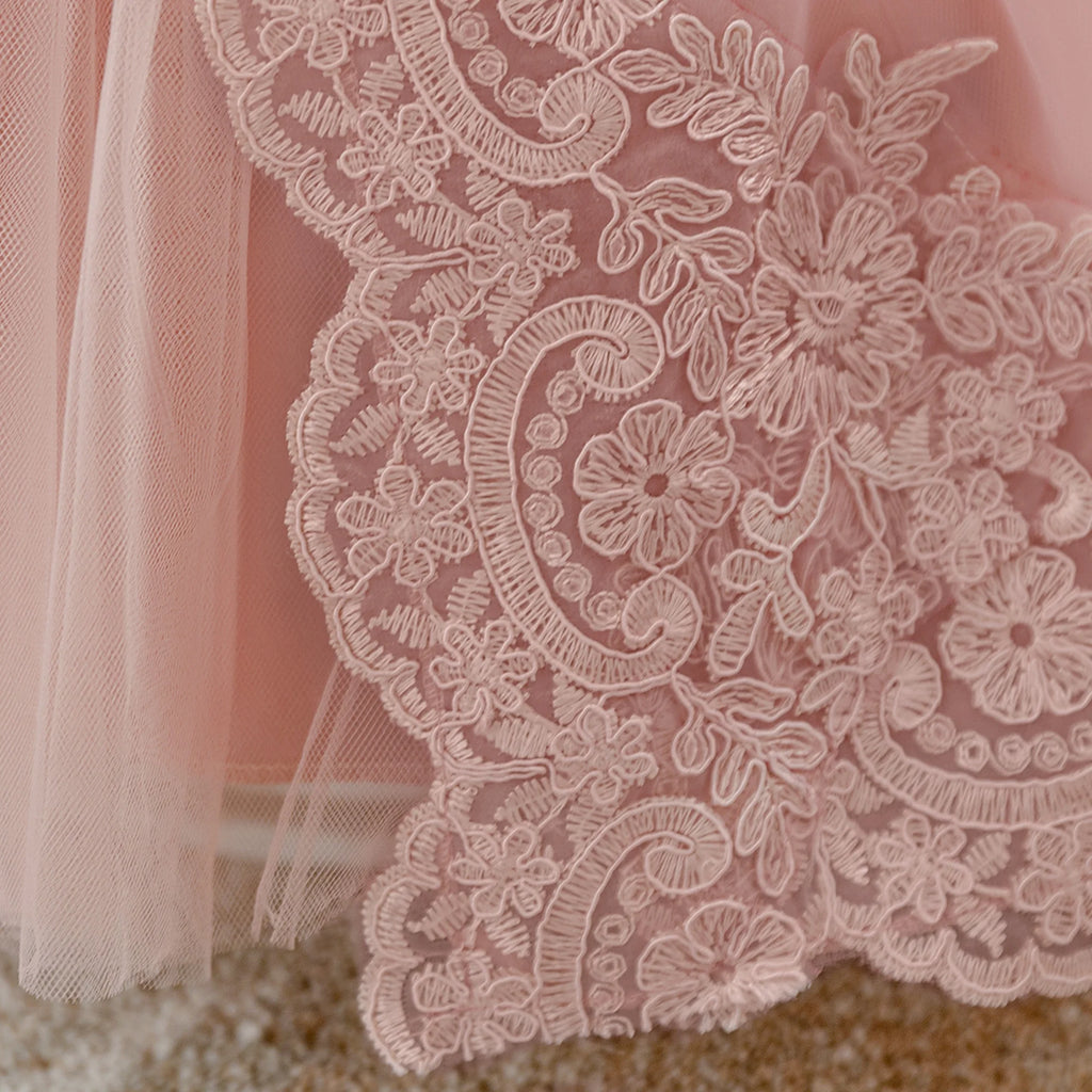 PLBBFZCN Infant Embroidery Flower Party Dress Baby Girls