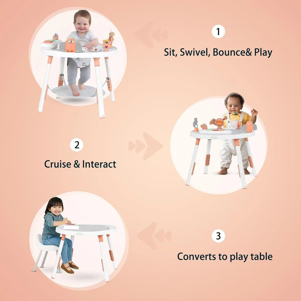 Ubravoo 3 In 1 Baby Activity Center With Detachable Toys