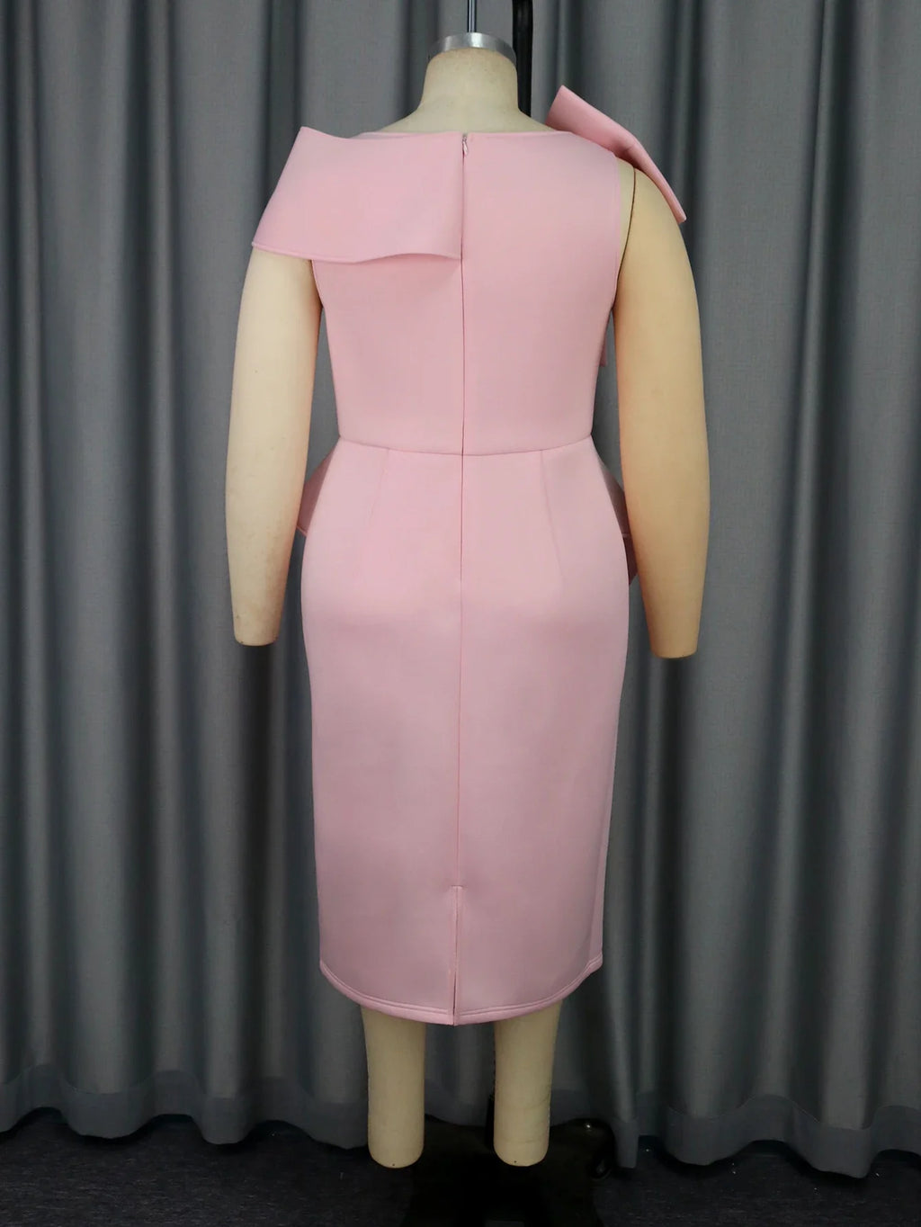 AOMEICN Bodycon Off Shoulder Peplum Dress For Women