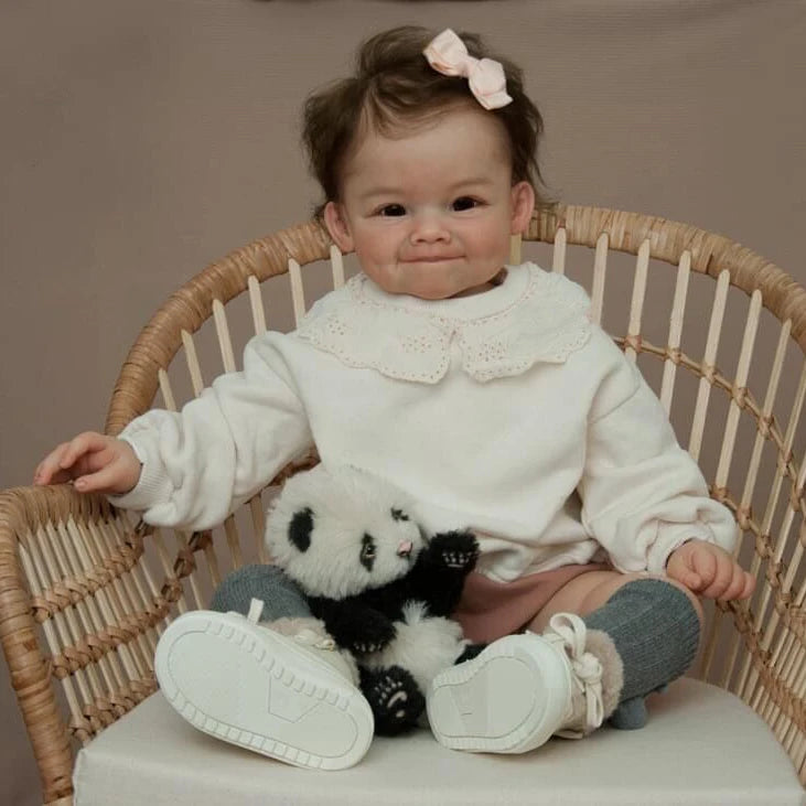 Raya Reborn Toddler Girl Vinyl Doll Hand Painted 3D Skin