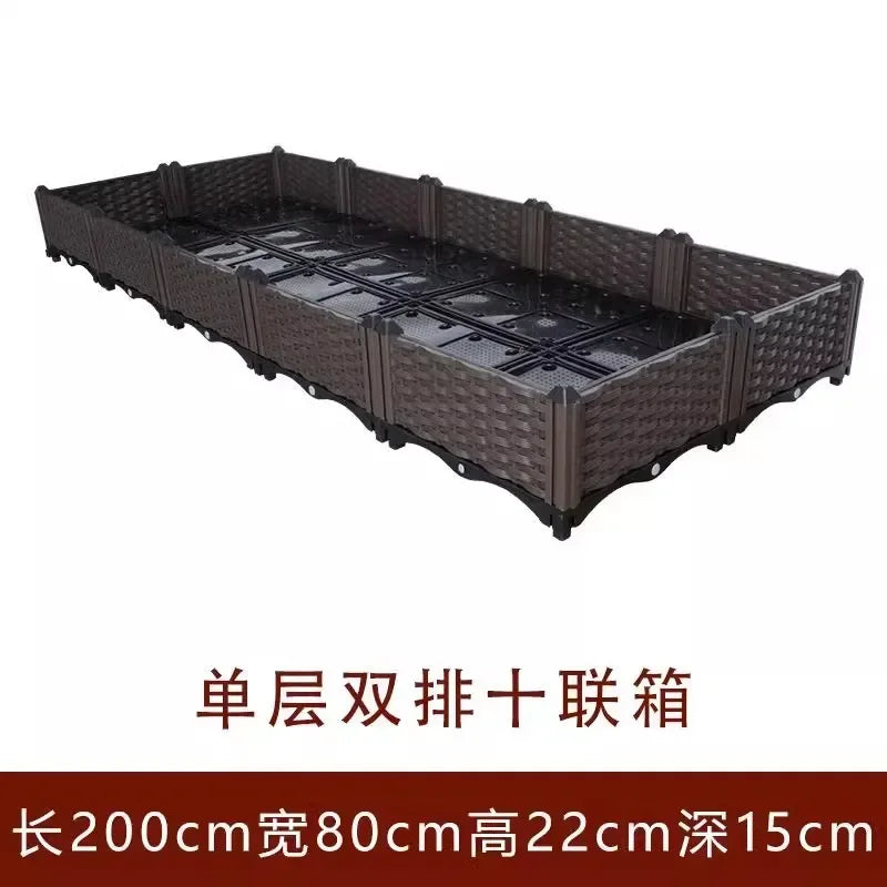 Hign-concerned Plastic Balcony Flower Pot For Outdoor Use