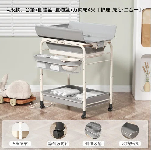 Baby Bath Table Diaper Changing Stand for Newborn Care